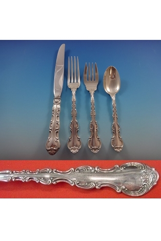 Strasbourg by Gorham Sterling Silver Flatware Set For 6 Service 27 Pieces